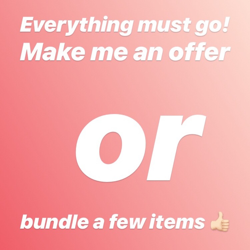 Everything must go!